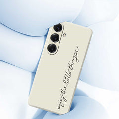 For Samsung Galaxy S25 Case WordArt Pattern Printing Straight Edge TPU Phone Back Cover