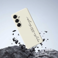 For Samsung Galaxy S25 Case WordArt Pattern Printing Straight Edge TPU Phone Back Cover