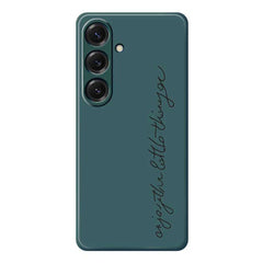 For Samsung Galaxy S25 Case WordArt Pattern Printing Straight Edge TPU Phone Back Cover