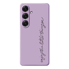 For Samsung Galaxy S25 Case WordArt Pattern Printing Straight Edge TPU Phone Back Cover
