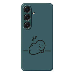 For Samsung Galaxy S25 Case Stick Figure Pattern Printing Straight Edge TPU Phone Back Cover