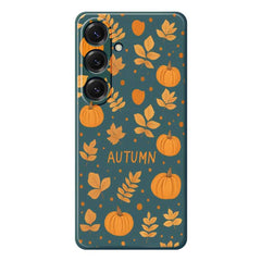 For Samsung Galaxy S25 Case Autumn Theme Pattern Printing Straight Edge TPU Phone Back Cover