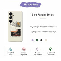 For Samsung Galaxy S25 Case Meet You Photo Pattern Printing Straight Edge TPU Phone Back Cover