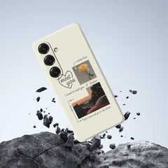 For Samsung Galaxy S25 Case Meet You Photo Pattern Printing Straight Edge TPU Phone Back Cover