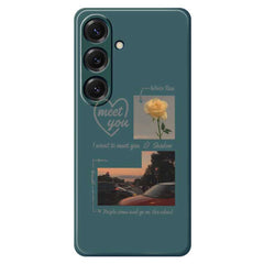 For Samsung Galaxy S25 Case Meet You Photo Pattern Printing Straight Edge TPU Phone Back Cover