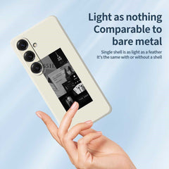 For Samsung Galaxy S25 Case Stitching Photos Pattern Printing Straight Edge TPU Phone Back Cover