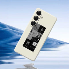 For Samsung Galaxy S25 Case Stitching Photos Pattern Printing Straight Edge TPU Phone Back Cover
