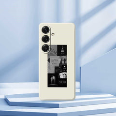 For Samsung Galaxy S25 Case Stitching Photos Pattern Printing Straight Edge TPU Phone Back Cover