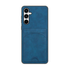 Für Samsung Galaxy S25 FE Hülle Kickstand Lederbeschichtete TPU-Telefonabdeckung mit Kartensteckplatz 