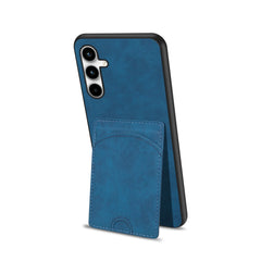 Für Samsung Galaxy S25 FE Hülle Kickstand Lederbeschichtete TPU-Telefonabdeckung mit Kartensteckplatz 