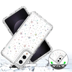 For Samsung Galaxy S25 Edge Case Acrylic TPU Clear Phone Cover with Laser-printed Film
