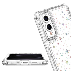 For Samsung Galaxy S25 Edge Case Acrylic TPU Clear Phone Cover with Laser-printed Film