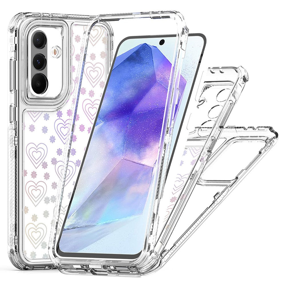 For Samsung Galaxy A36 5G / A56 5G Case Acrylic TPU Clear Phone Cover with Laser-printed Film