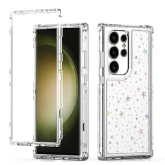 For Samsung Galaxy S25 Ultra / S24 Ultra Case Acrylic TPU Clear Phone Cover with Laser-printed Film