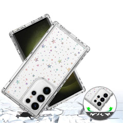 For Samsung Galaxy S25 Ultra / S24 Ultra Case Acrylic TPU Clear Phone Cover with Laser-printed Film