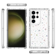 For Samsung Galaxy S25 Ultra / S24 Ultra Case Acrylic TPU Clear Phone Cover with Laser-printed Film