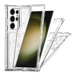 For Samsung Galaxy S25 Ultra / S24 Ultra Case Acrylic TPU Clear Phone Cover with Laser-printed Film