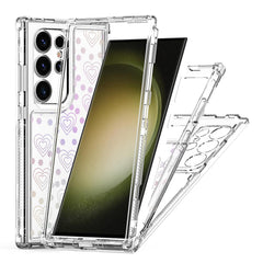 For Samsung Galaxy S25 Ultra / S24 Ultra Case Acrylic TPU Clear Phone Cover with Laser-printed Film