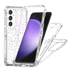 For Samsung Galaxy S23 FE Case Clear Acrylic TPU Hybrid Phone Cover with Laser-printed Film