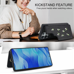 For Samsung Galaxy S24 Ultra Case Embroidered Tulips PU Leather Card Holder Back Cover with Shoulder Strap / Wrist Strap