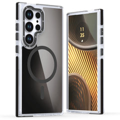 For Samsung Galaxy S25 Ultra Case Compatible with MagSafe Color Changing TPU Acrylic Phone Back Cover