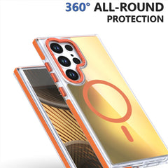For Samsung Galaxy S24 Ultra Case Compatible with MagSafe Color Changing TPU Acrylic Phone Back Cover