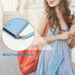 For Samsung Galaxy S25 FE Wallet Case Cats Imprint Leather Phone Cover with Strap