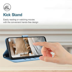 For Samsung Galaxy S25 FE Wallet Case Cats Imprint Leather Phone Cover with Strap