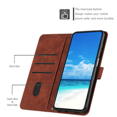 Étui en cuir PU avec support pour Samsung Galaxy S25 FE, motif cœur imprimé 