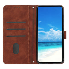 Étui en cuir PU avec support pour Samsung Galaxy S25 FE, motif cœur imprimé 