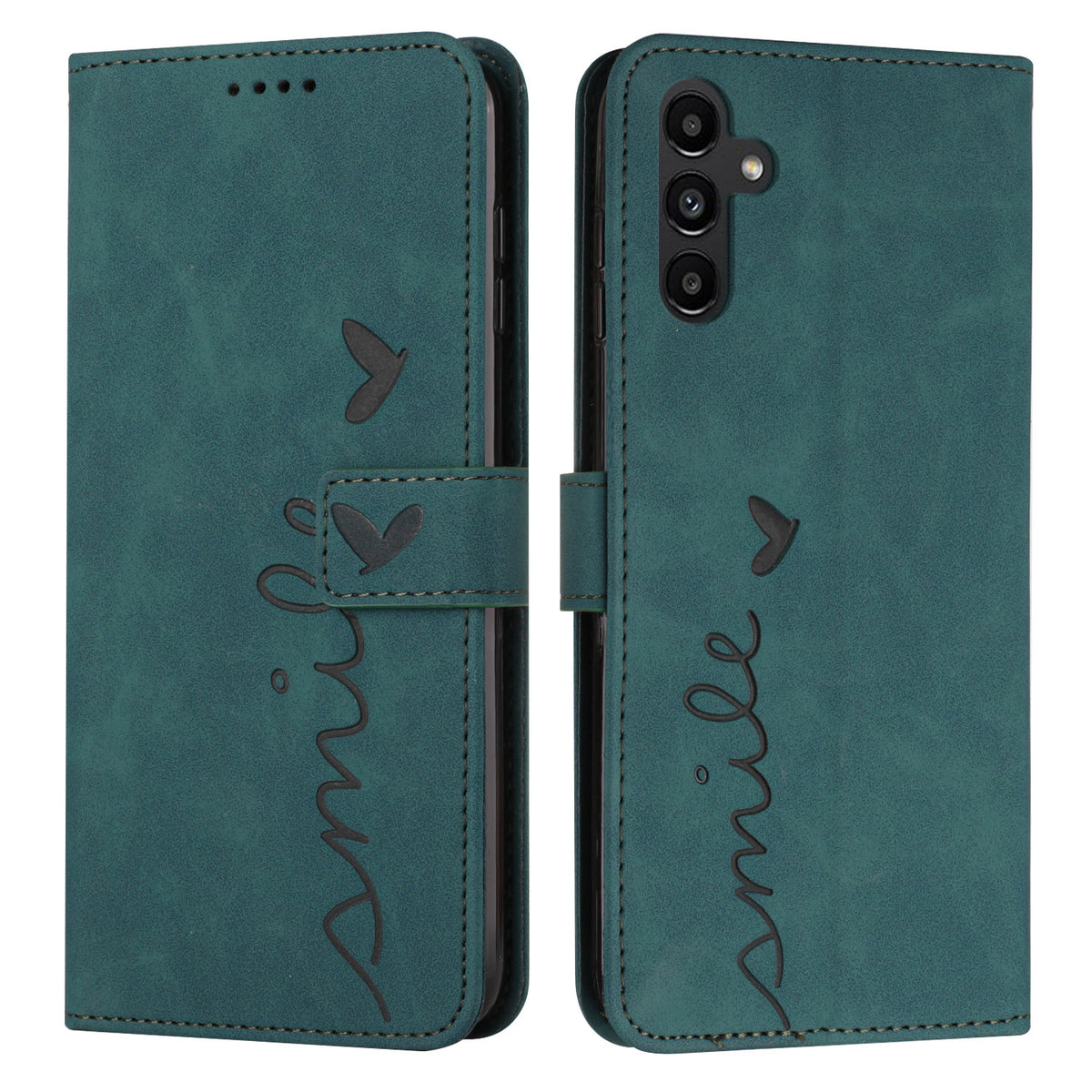 Étui en cuir PU avec support pour Samsung Galaxy S25 FE, motif cœur imprimé 