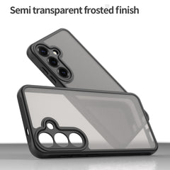 For Samsung Galaxy S24 Case with Screen Film WANLONFENG FD Series Skin Touch TPU PC Phone Back Cover