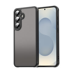 For Samsung Galaxy S24+ Case with Screen Film WANLONFENG FD Series Skin Touch TPU PC Phone Back Cover