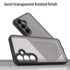 For Samsung Galaxy S24+ Case with Screen Film WANLONFENG FD Series Skin Touch TPU PC Phone Back Cover