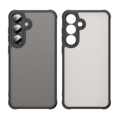 For Samsung Galaxy S24+ Case with Screen Film WANLONFENG FD Series Skin Touch TPU PC Phone Back Cover