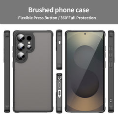 For Samsung Galaxy S25 Ultra Case with Screen Film WANLONFENG FD Series Skin Touch TPU PC Phone Back Cover