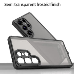 For Samsung Galaxy S25 Ultra Case with Screen Film WANLONFENG FD Series Skin Touch TPU PC Phone Back Cover