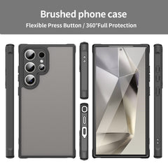 For Samsung Galaxy S24 Ultra Case with Screen Film WANLONFENG FD Series Skin Touch TPU PC Phone Back Cover