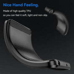 For Samsung Galaxy S25 FE Case with Tempered Glass WANLONFENG LS Series Brushed Texture TPU Phone Cover