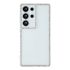 For Samsung Galaxy S25 Ultra TPU Case Rhinestone Decor Clear Phone Back Cover, Precise Cutout