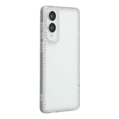 For Samsung Galaxy S25 Edge TPU Case Rhinestone Decor Clear Phone Back Cover, Precise Cutout