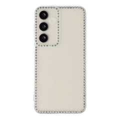 For Samsung Galaxy S24+ TPU Case Rhinestone Decor Clear Phone Back Cover, Precise Cutout
