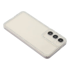 For Samsung Galaxy S24+ TPU Case Rhinestone Decor Clear Phone Back Cover, Precise Cutout
