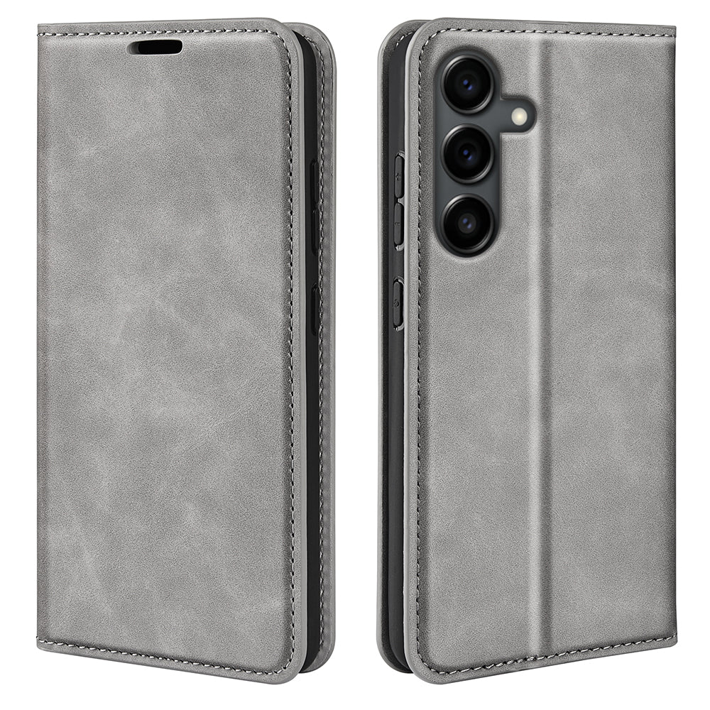 For Samsung Galaxy S25 FE Case Skin Touch Leather Wallet Phone Cover