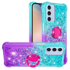 For Samsung Galaxy A17 5G / A26 5G TPU Case with Kickstand Gradiant Quicksand Shockproof Cover