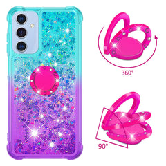 For Samsung Galaxy A17 5G / A26 5G TPU Case with Kickstand Gradiant Quicksand Shockproof Cover