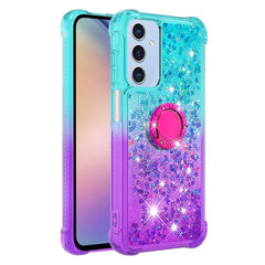 For Samsung Galaxy A17 5G / A26 5G TPU Case with Kickstand Gradiant Quicksand Shockproof Cover