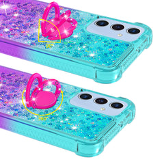 For Samsung Galaxy A17 5G / A26 5G TPU Case with Kickstand Gradiant Quicksand Shockproof Cover