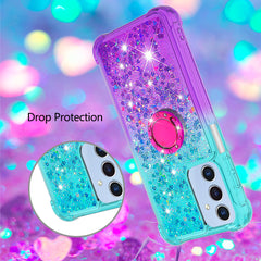 For Samsung Galaxy A17 5G / A26 5G TPU Case with Kickstand Gradiant Quicksand Shockproof Cover