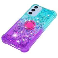For Samsung Galaxy A17 5G / A26 5G TPU Case with Kickstand Gradiant Quicksand Shockproof Cover